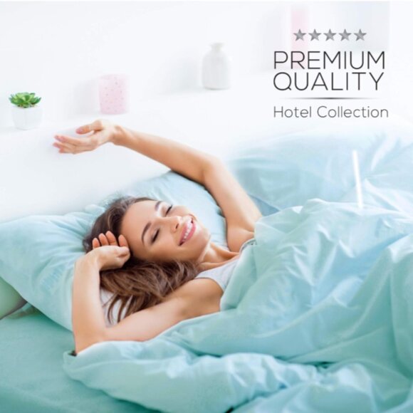 MUELLER Premium Hotel UltraTemp 6-Piece Queen Sheet Set Cooling Luxury -Aqua NWT - Picture 6 of 6